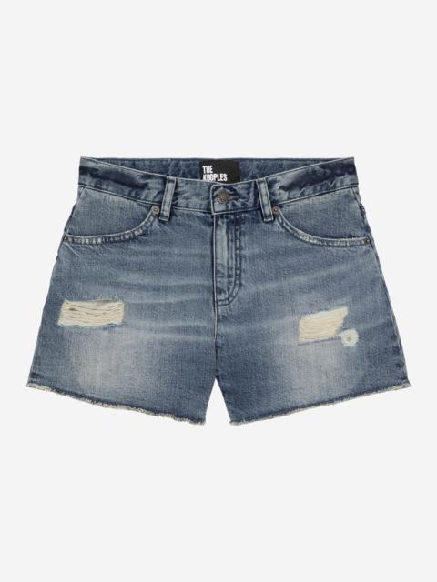 The Kooples BLUE DENIM SHORTS