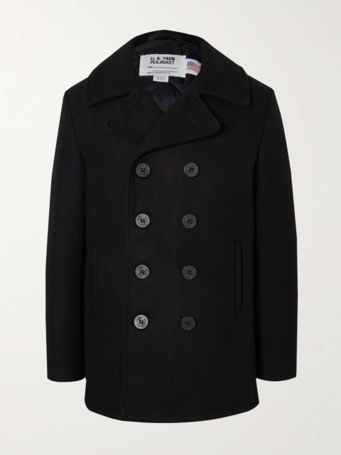 Melton Wool-Blend Peacoat