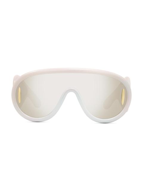 Loewe Men's x Paula's Ibiza Mask Sunglasses - White Grey Mirror