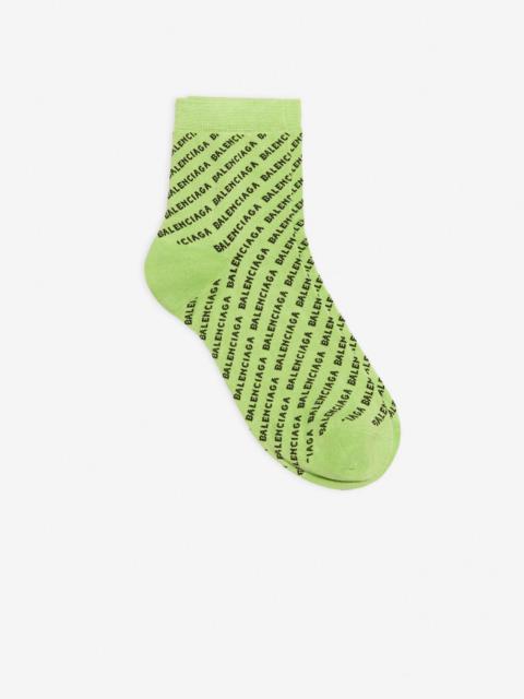 BALENCIAGA Allover Logo Socks