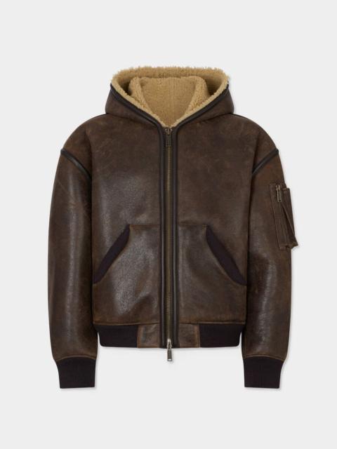 DSQUARED2 SHEARLING 80'S BOMBER JACKET