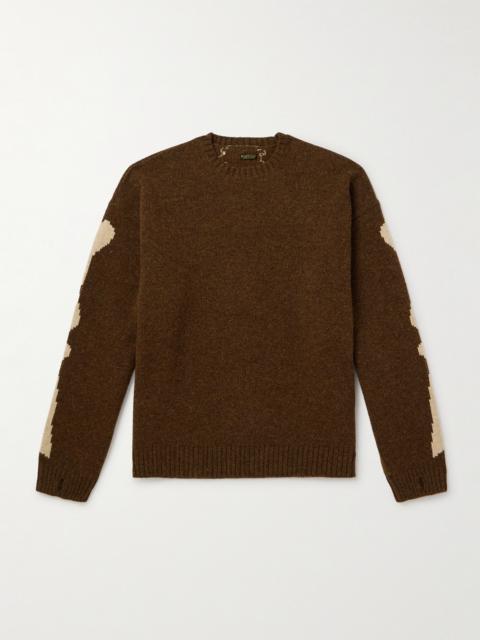 Kapital Oversized Intarsia Wool Sweater