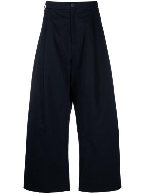 Studio Nicholson Blue Acuna cotton wide-leg trousers