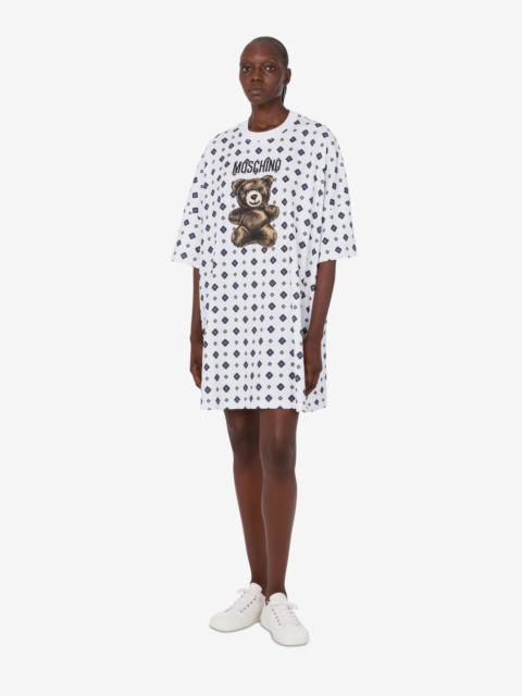 Moschino MOSCHINO TEDDY BEAR ORGANIC COTTON JERSEY DRESS
