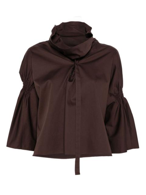 LOW CLASSIC gathered-detail blouse