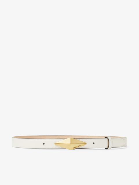 JIMMY CHOO Diamond Clasp Belt
Latte Leather Clasp Belt