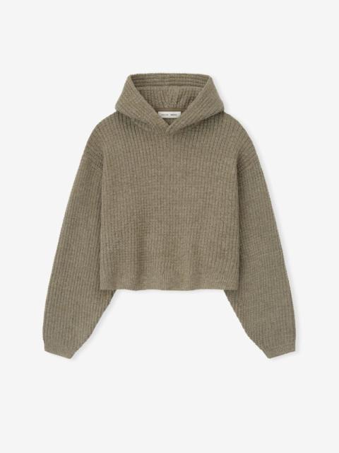 ESSENTIALS Womens Heavy Waffle 90's Hoodie