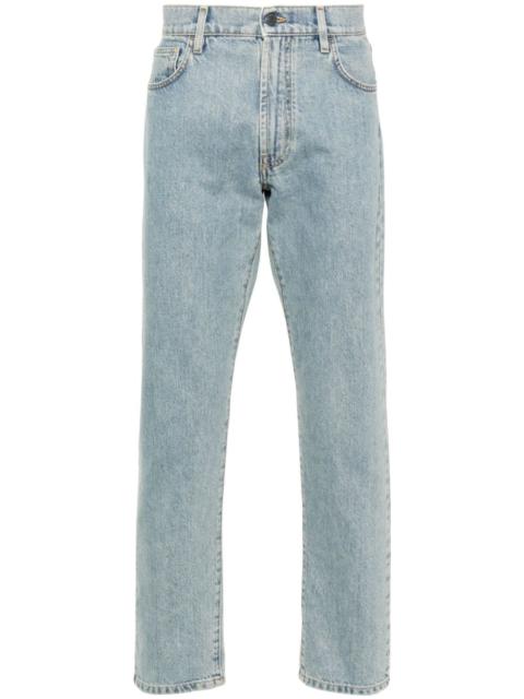 Moschino logo-appliquÃ© straight-leg jeans