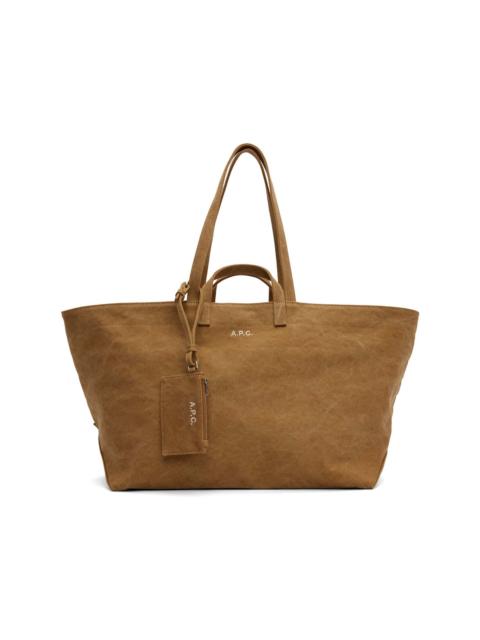 A.P.C. Tan 'Le Drummer' Tote