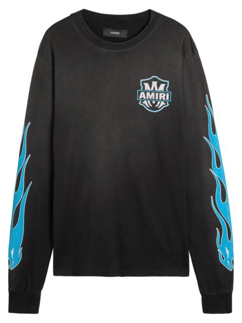 AMIRI Amiri Eagle Flames Printed Cotton top