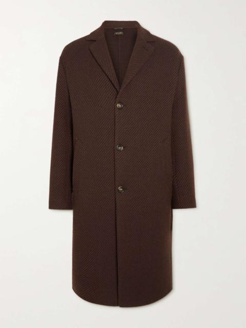 Navette Textured-Cashmere Coat