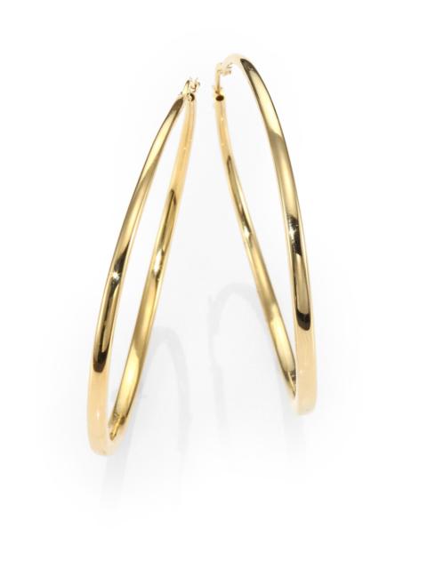 ROBERTO COIN Women's 18K Yellow Gold Hoop Earrings/2.25" - Gold