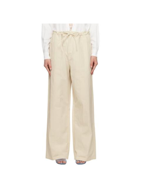 CHRISTOPHER ESBER Off-White Multi Paneled Trousers