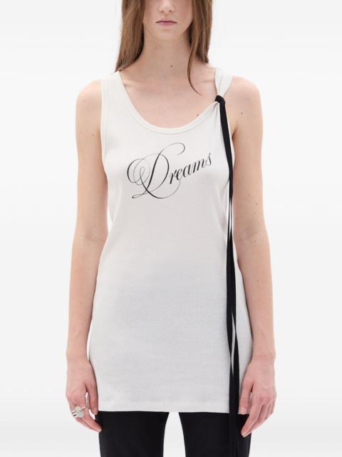 Ann Demeulemeester Seva ribbon cotton tank top