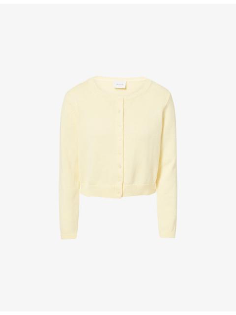Reformation Clara Cotton Knitted-Cardigan