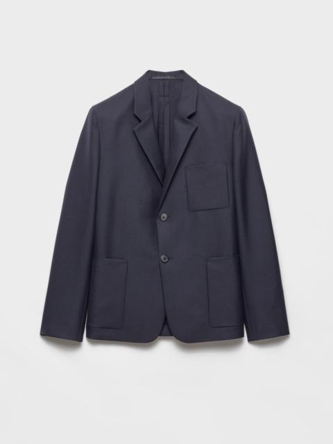 Prada Single-breasted wool and mohair jacket