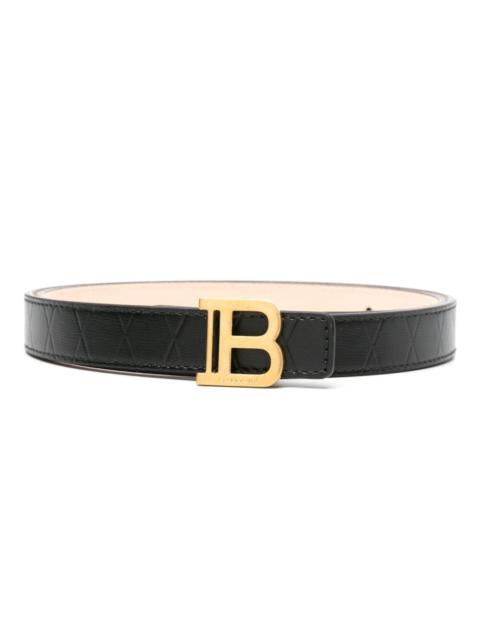 Fine b-belt in calfskin