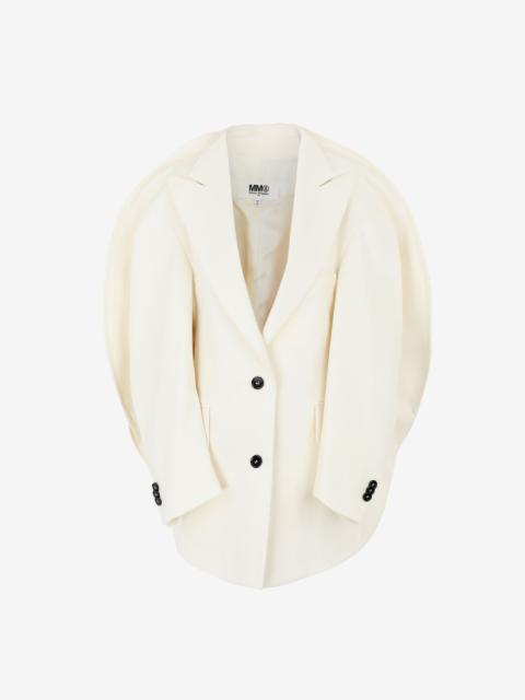 MM6 Maison Margiela Circle oversized wool blazer