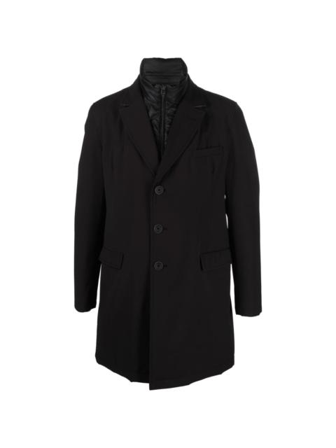Herno single-breasted notch-lapels coat