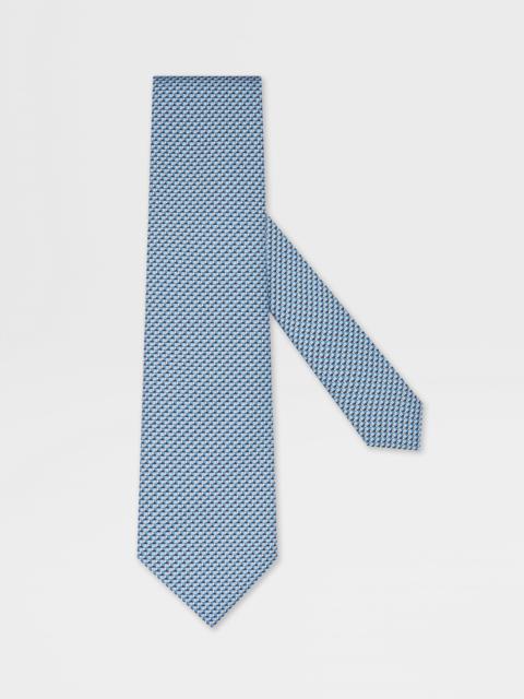ZEGNA LIGHT BLUE SILK TIE