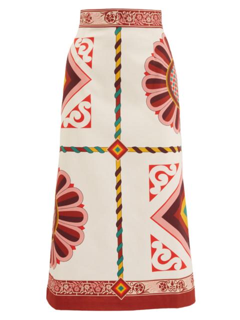 La DoubleJ Women's Baia Skirt - Macro Tiles Placee White