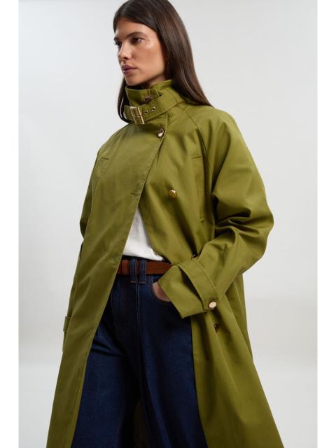 KAREN MILLEN Funnel Neck Trench Coat