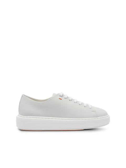 Santoni leather sneakers