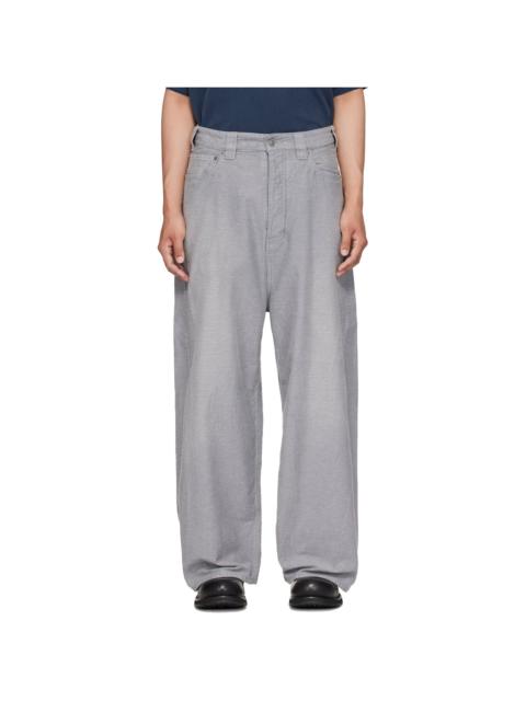 BALENCIAGA Gray Trompe L'œil Jeans