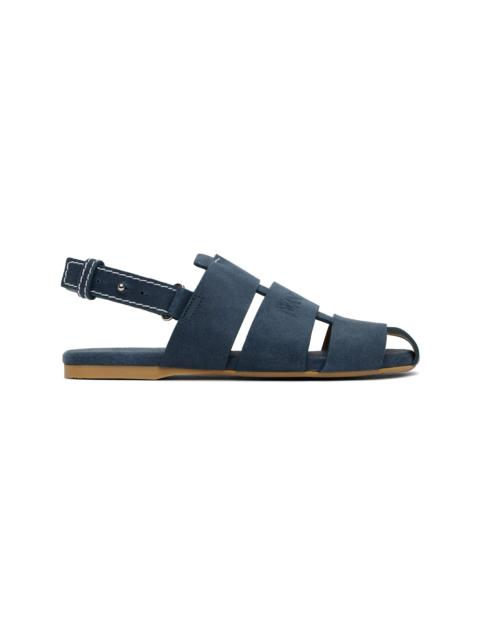 JW Anderson Blue Stripe Flat Sandals