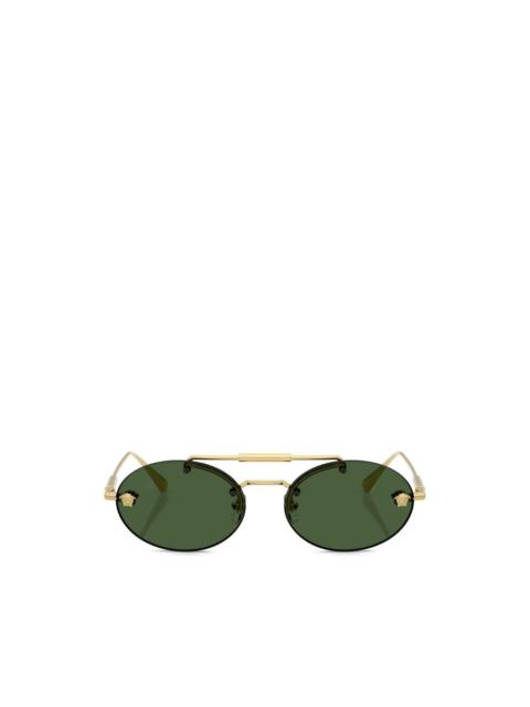 VERSACE oval-frame sunglasses