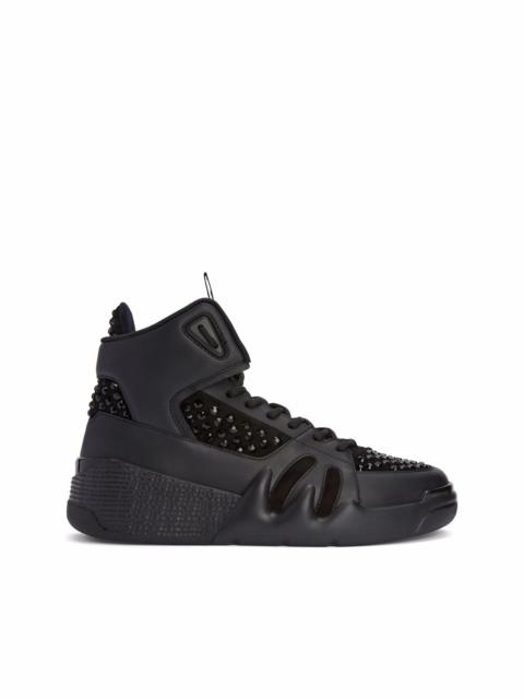 Talon crystal-embellished high-top sneakers