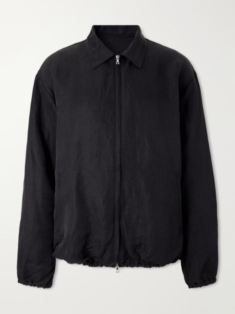 ssstein Linen and Silk-Blend Satin Blouson Jacket