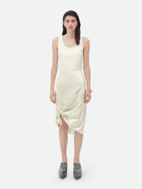 Bottega Veneta Fluid Satin Skirt