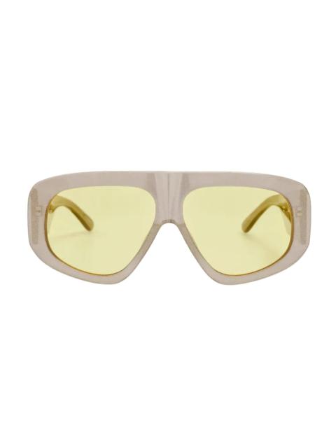 LINDA FARROW X THE ATTICO SUNGLASSES (MILANO GLITTER/SILVER/YELLOW)