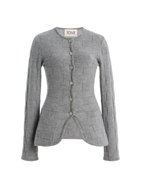 TOVE Uma Knit Cashmere Jacket grey