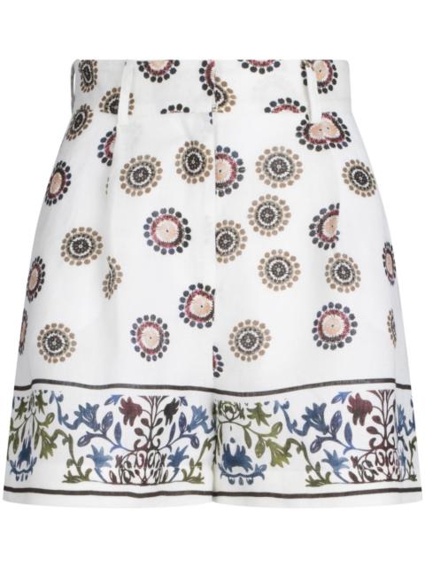 SILVIA TCHERASSI Arnit floral-print shorts