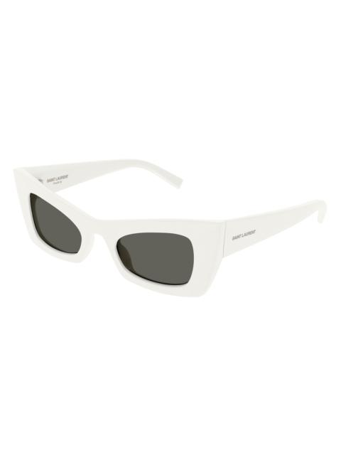 SAINT LAURENT Women's Fashion Show 49MM Cat-Eye Sunglasses - White Grey