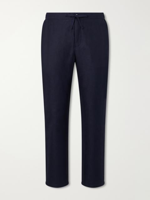 FRESCOBOL CARIOCA Mendes Straight-Leg Linen and Cotton-Blend Twill Drawstring Trousers