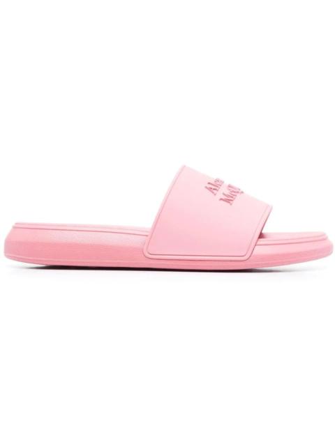 Alexander McQueen Alexander McQueen Logo Slides Pink Pastel (Women's)