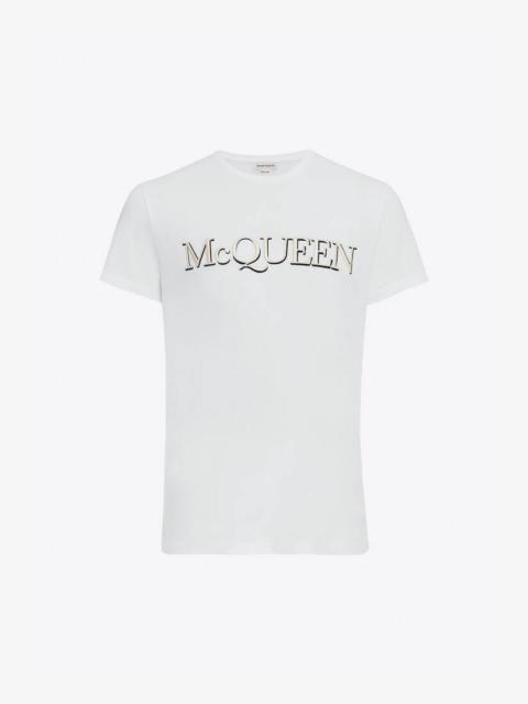 Alexander McQueen Mcqueen Embroidered T-shirt in White