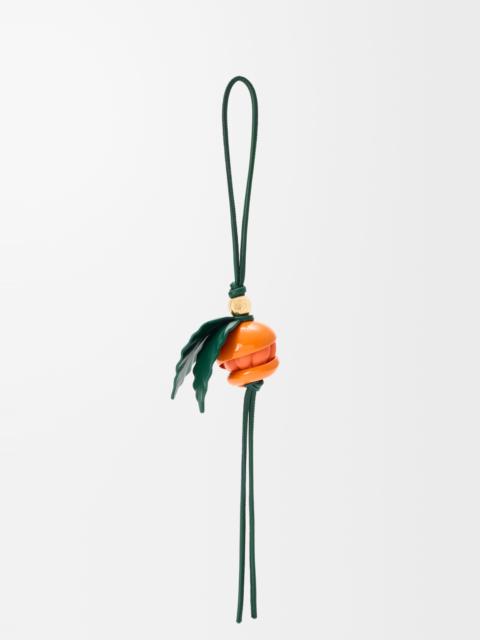 Loewe Peeling orange charm in brass and calfskin