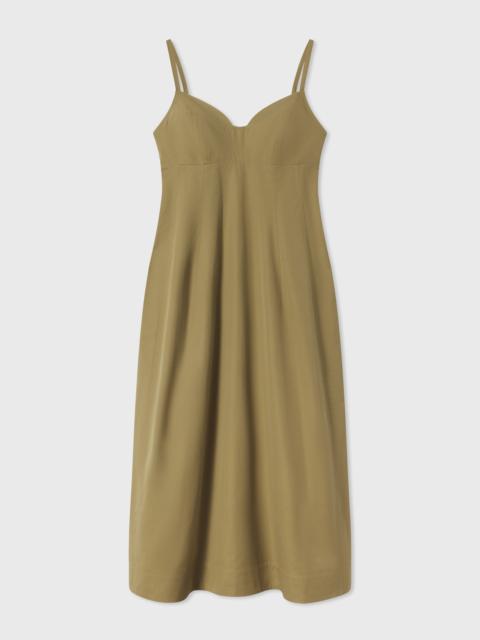 CO Bustier Midi Dress in Cotton Poplin