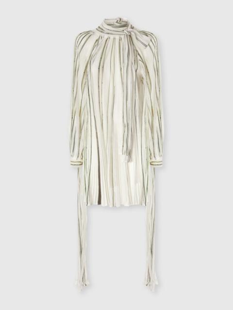 Missoni Mini dress with striped sash and lamé threads