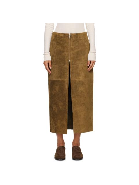 GABRIELA COLL GARMENTS Brown No.296 Midi Skirt