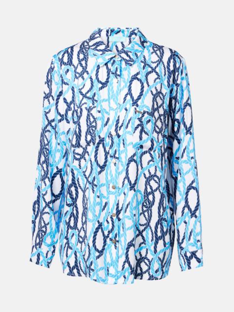 MELISSA ODABASH Millie printed shirt