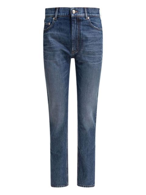 Sportmax logo-patch five-pocket denim jeans