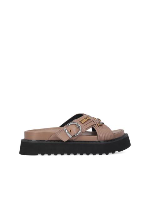 PINKO buckled leather sandals