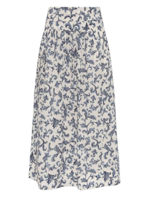 Rue baroque-print maxi skirt