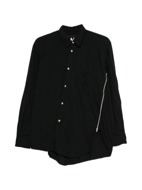 Comme des Garçons SHIRT zip-detail shirt