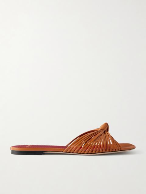 Valentino Annet Woven Leather Slides